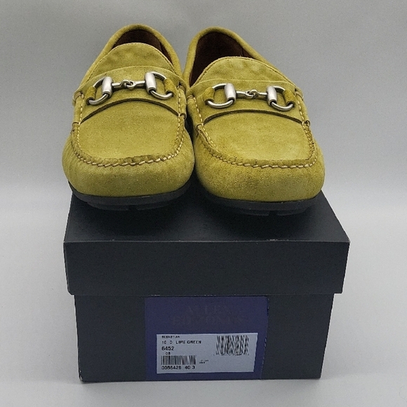 2480- Allen Edmonds Green Suede Slip-On Loafers Size 10 D NWT - Picture 6 of 12